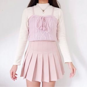 Aritzia Sunday Best Olive Micro Mini Skirt Pleated High Waisted micro skirt